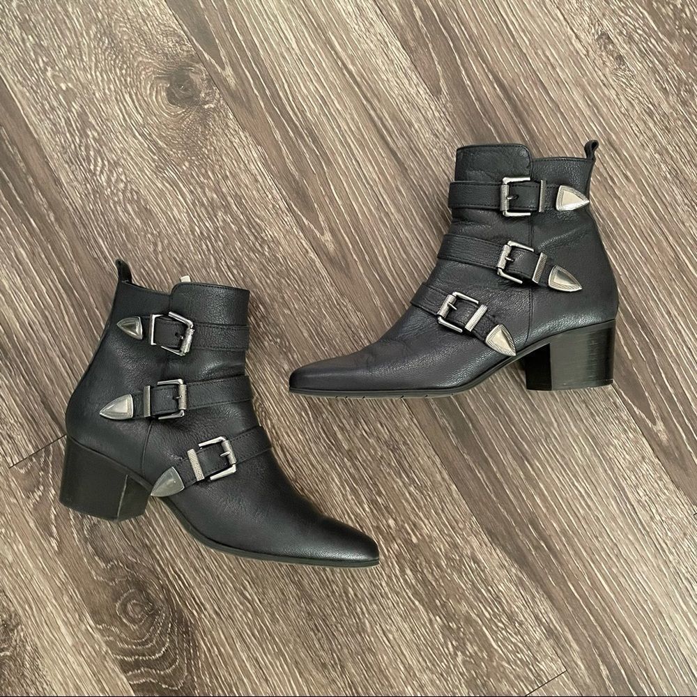 Wilma Firenze leather buckle boots